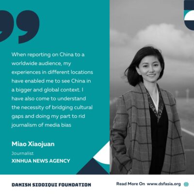 IN CONVERSATION with Miao Xiaojuan , Journalist, Xinhua News Agency, China