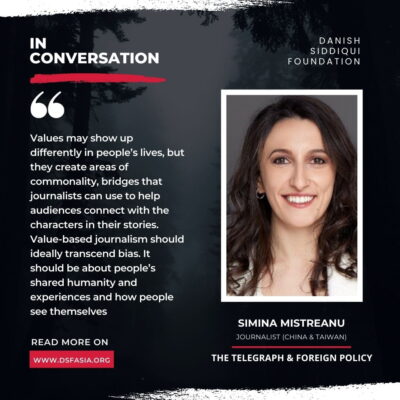 IN CONVERSATION with Simina Mistreanu , Journalist , The Telegraph & Foreign Policy, Taiwan