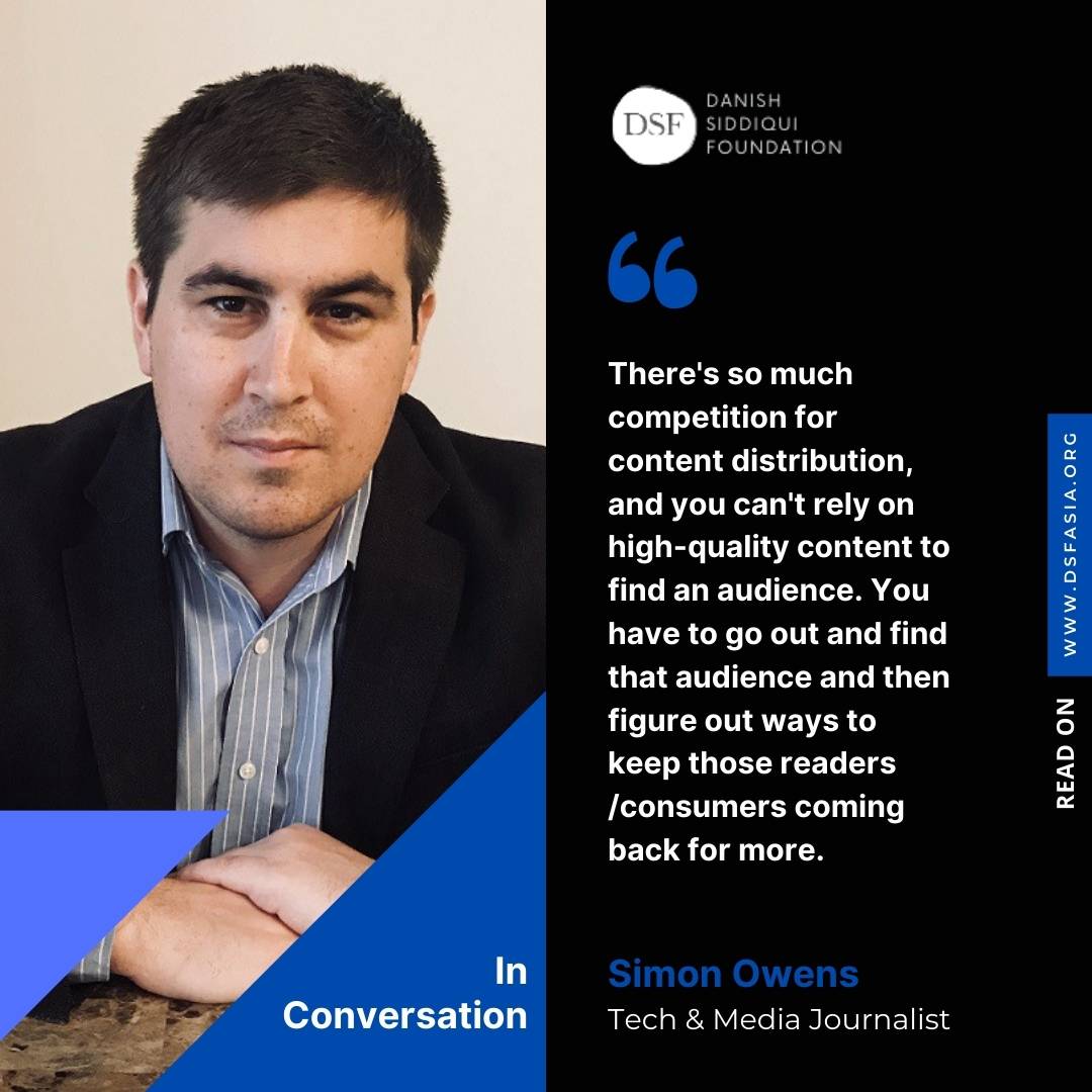 You are currently viewing IN CONVERSATION with Simon Owens,  Tech and Media Journalist, USA