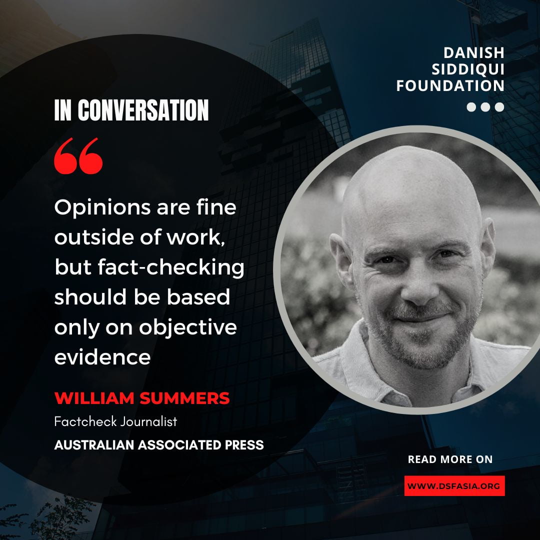 Read more about the article IN CONVERSATION with William Summers , Factcheck Journalist, Australian Associated Press