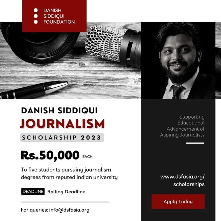 Danish Siddiqui Foundation launches the Journalism Scholarship Program 2023