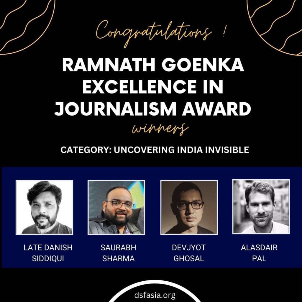 Danish Siddiqui and Others from Reuters Team Win Ramnath Goenka