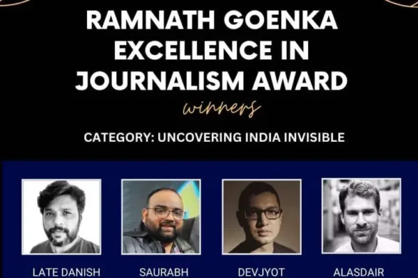 Danish Siddiqui and Others from Reuters Team Win Ramnath Goenka Excellence in Journalism Award