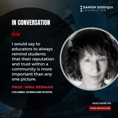 IN CONVERSATION with Prof. Nina Berman, Columbia Journalism School
