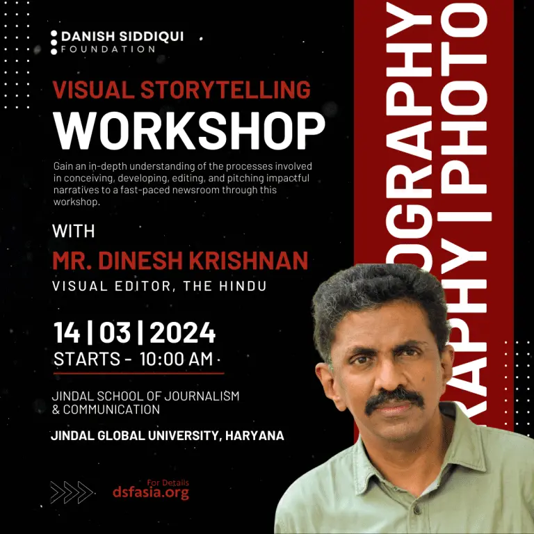 The Art of Visual Storytelling: Workshop by Dinesh Krishnan, Visuals Editor at The Hindu