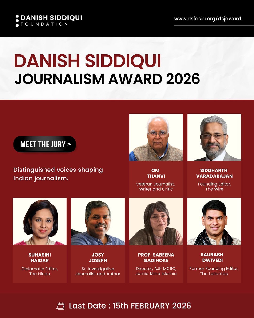 You are currently viewing Danish Siddiqui Journalism Award 2026: Call for Entries